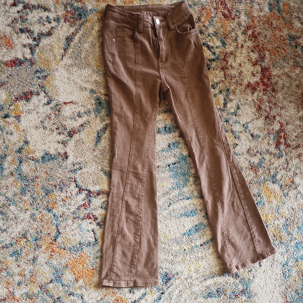 SHEIN Petite XS Brown Jeans
